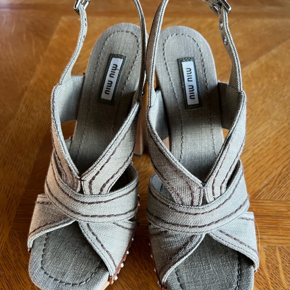 Miu Miu platform sandals